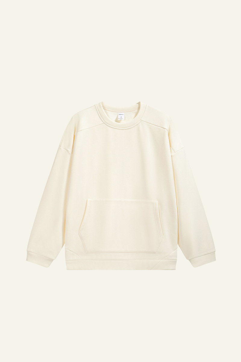 Men's Streetwear Solid Front Pocket Pullover