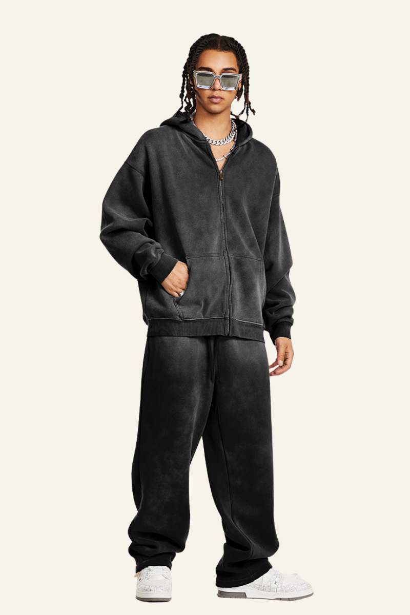 Men's Fall Clothing Set:Hoodie Jacket And Pants