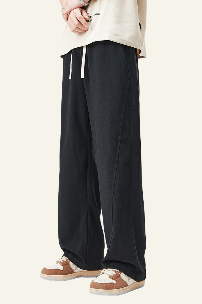 Men's Side-Striped Draped Casual Pants
