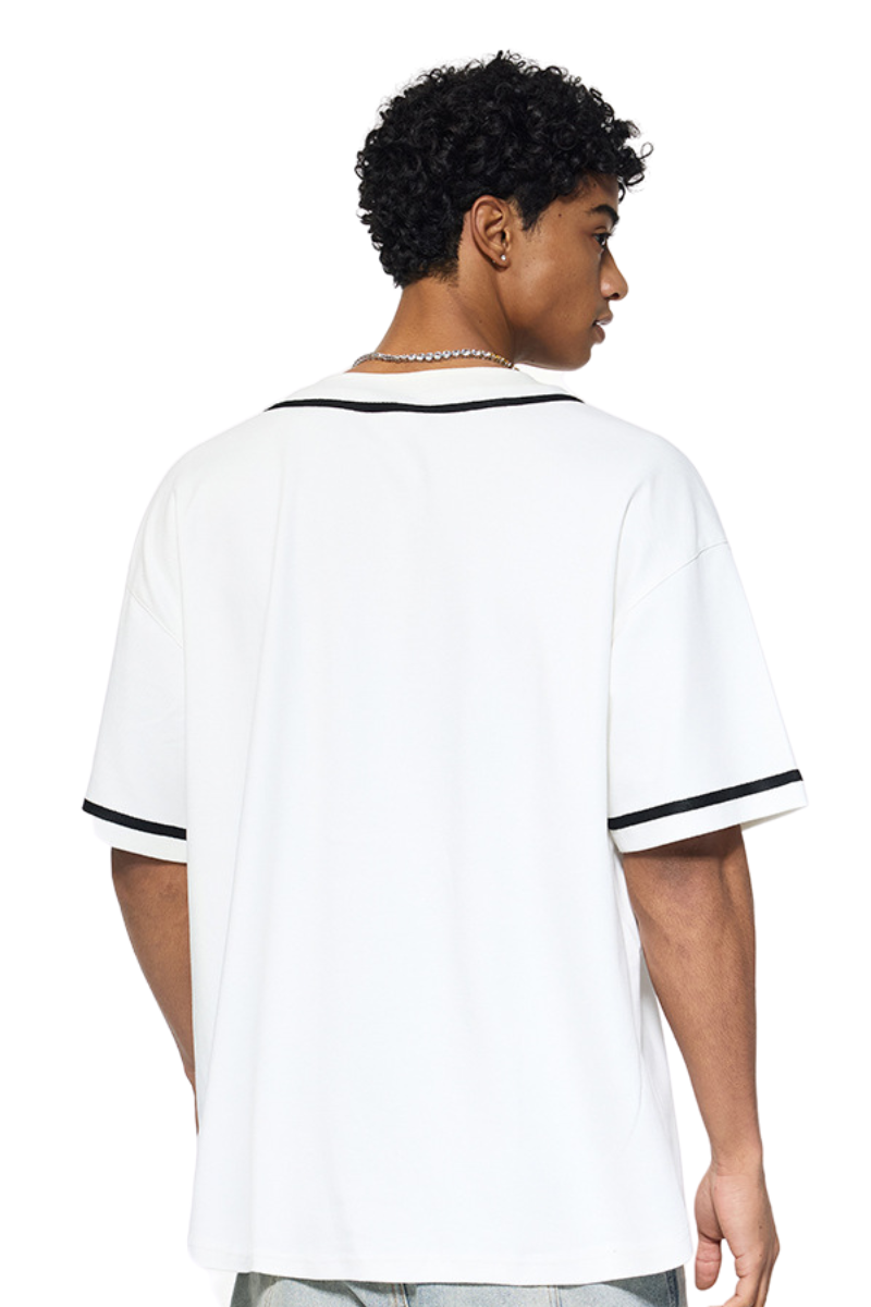 Men's Summer 270g Old Money Button Front Loose Tee