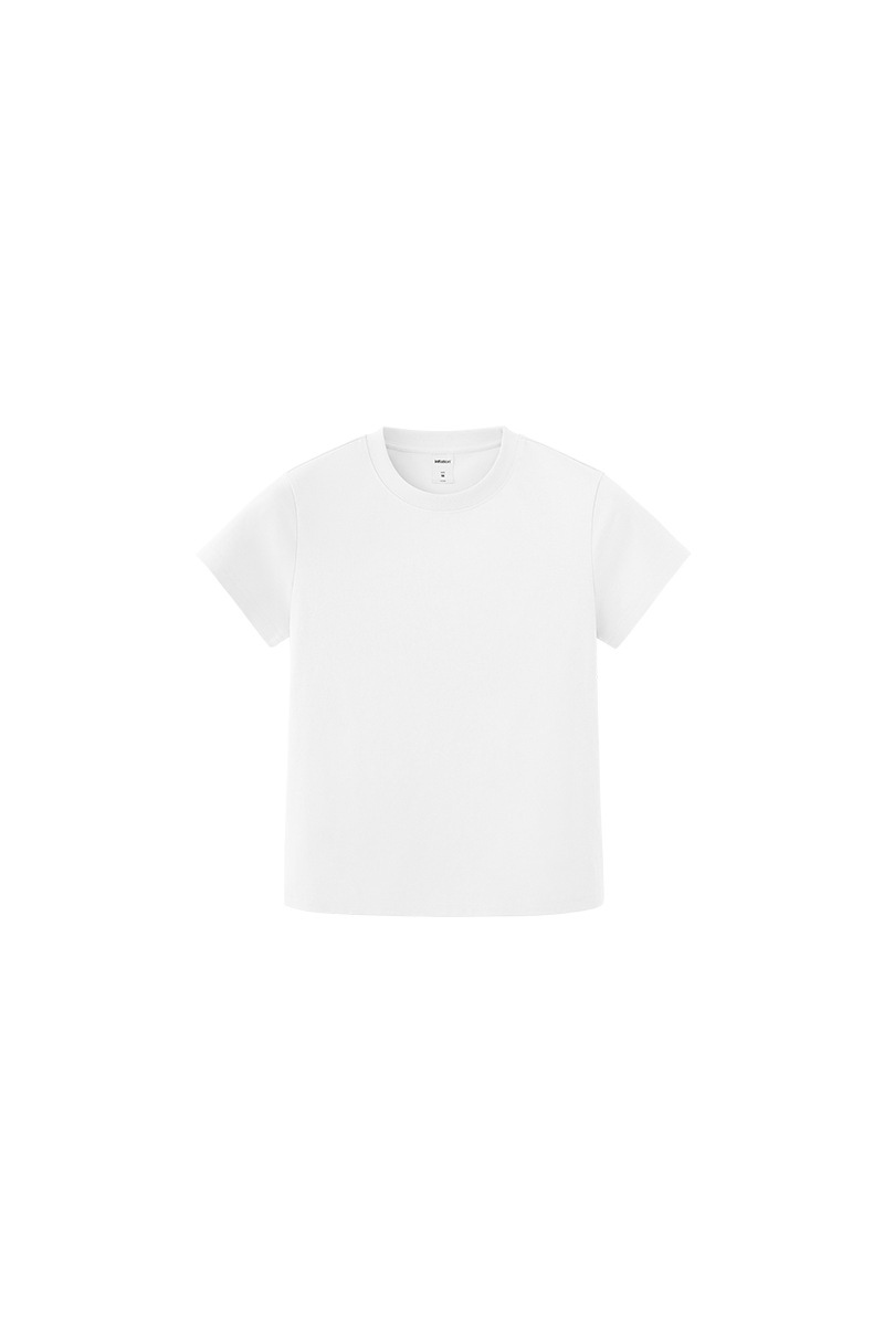 Women's Spring Summer 260g Solid Crewneck Oversized Tee