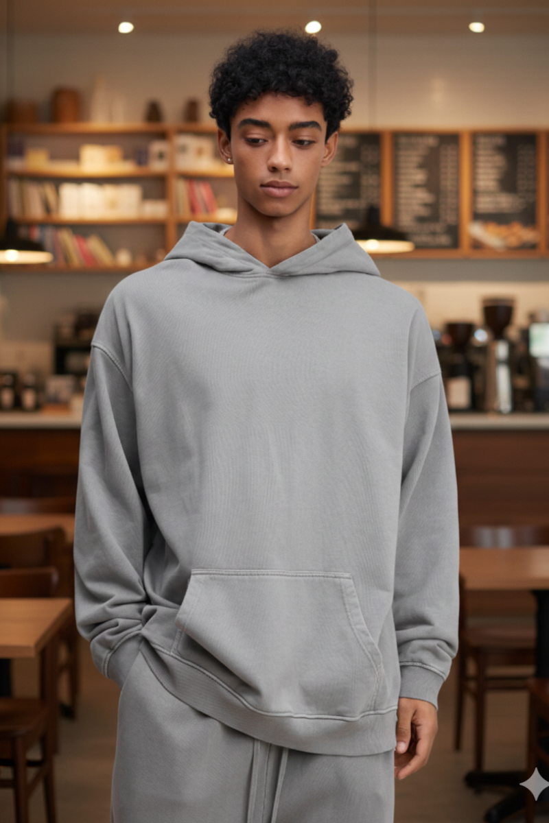 Men's Fall Clothing 480 Heavyweight Washed Cotton Hoddie