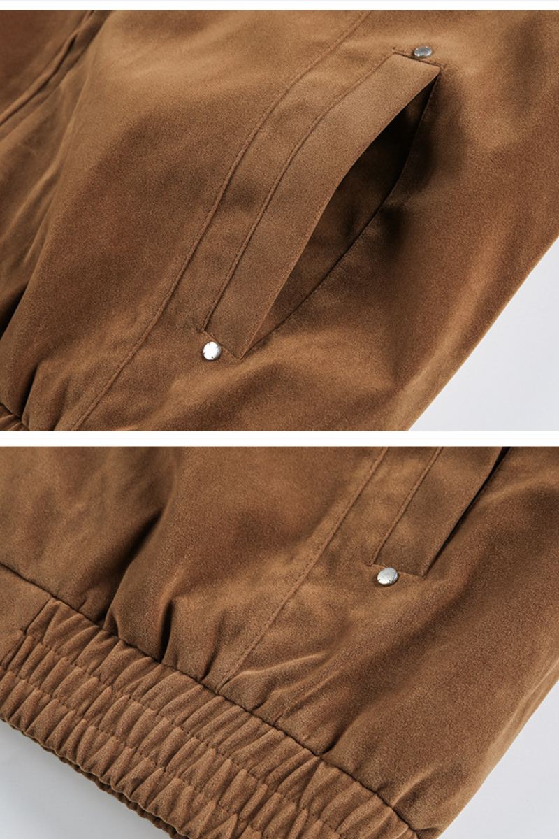 Unisex Spring Check Patchwork Barn Cleanfit Cropped Jacket