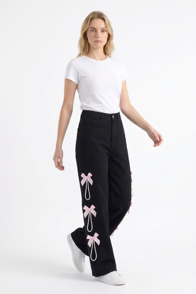 Women's High Waist Wide Leg Jeans