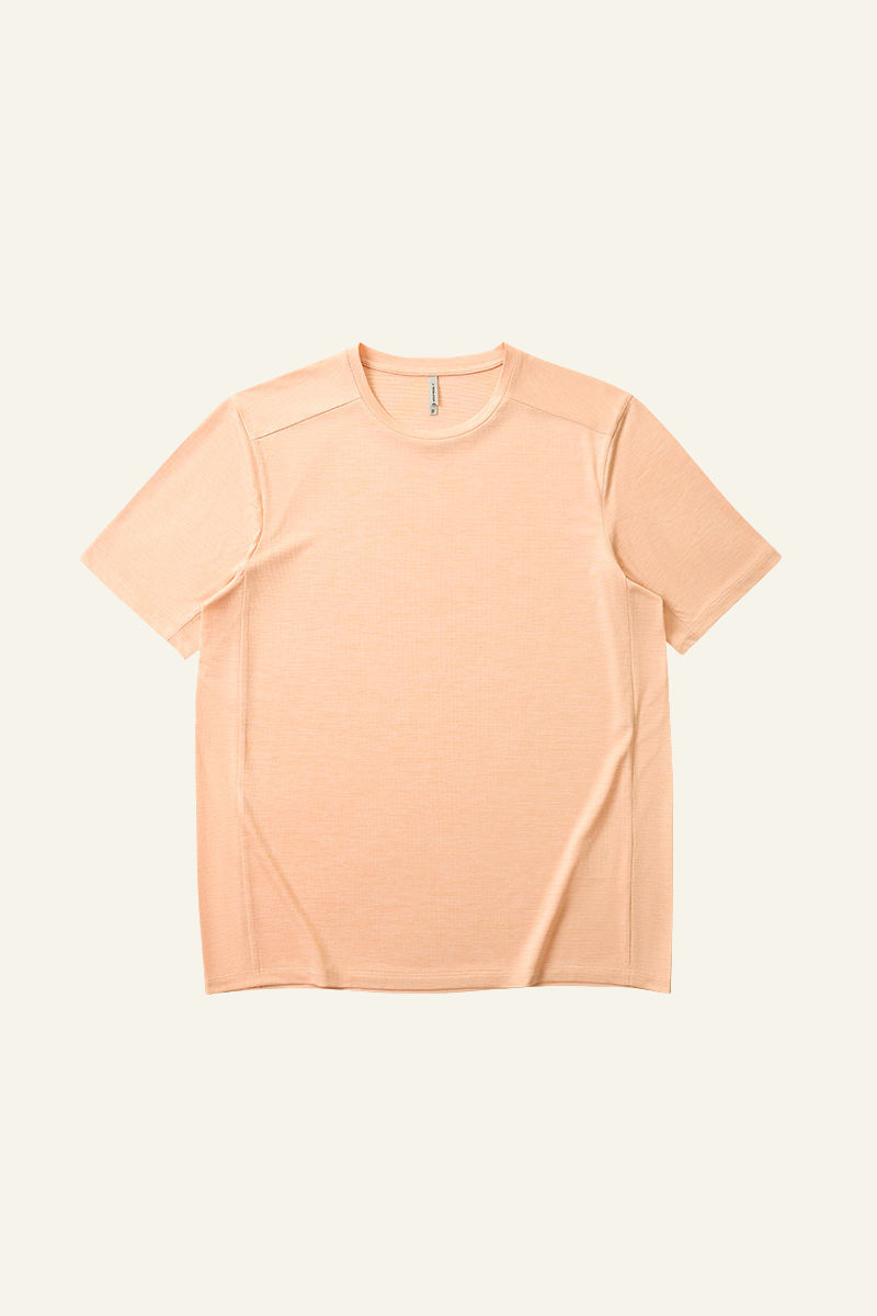 Unisex Round Neck Drape Sleeve Loose Fit T-shirt