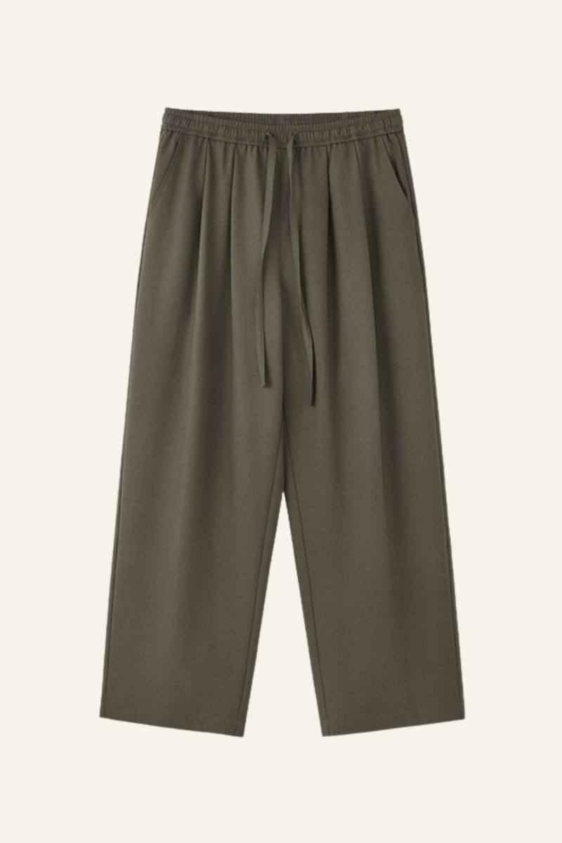 Men's Streetwear Loose-fitting Solid Straight Leg Pants