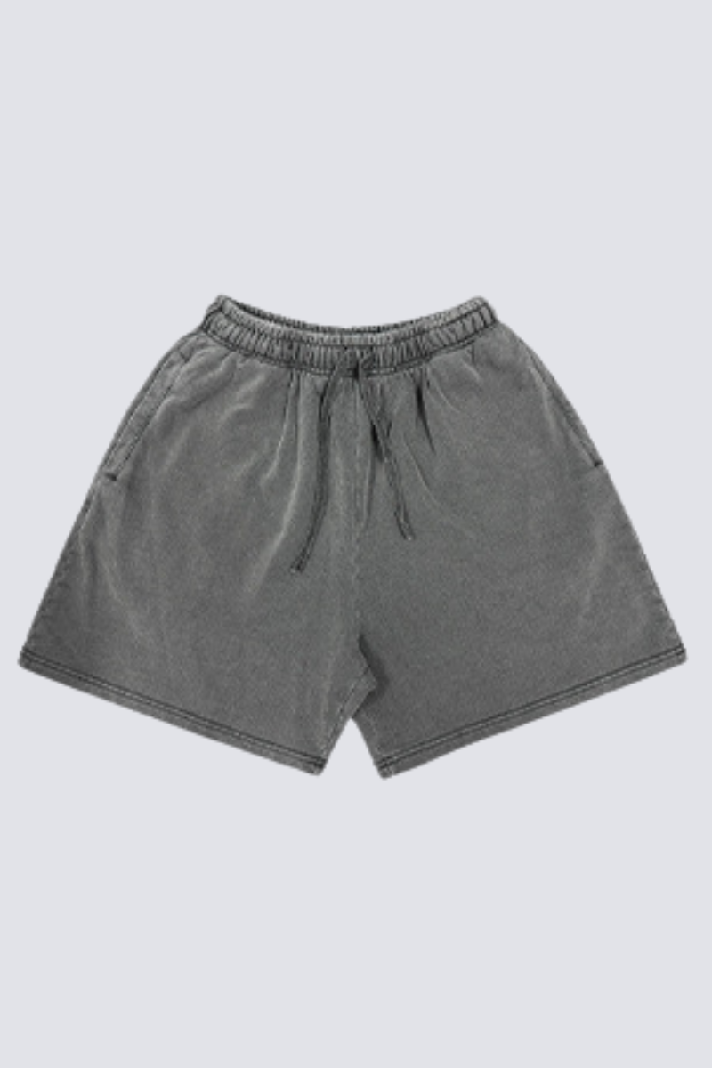 Men's Summer 320g Snow Wash Cotton Loose 5" Shorts