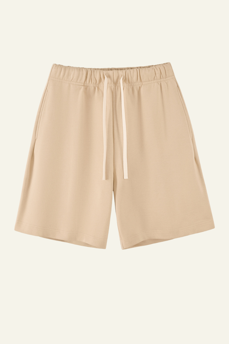 Men's Cotton Heavyweight Drawstring Straight Leg Short