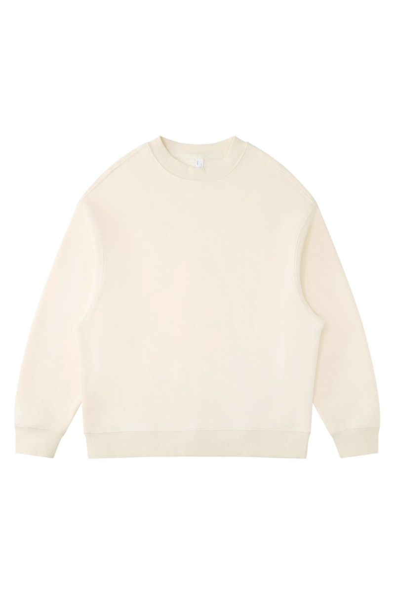 Unisex Fall Clothing Fleece Loose Crew Neck Sweatshirt
