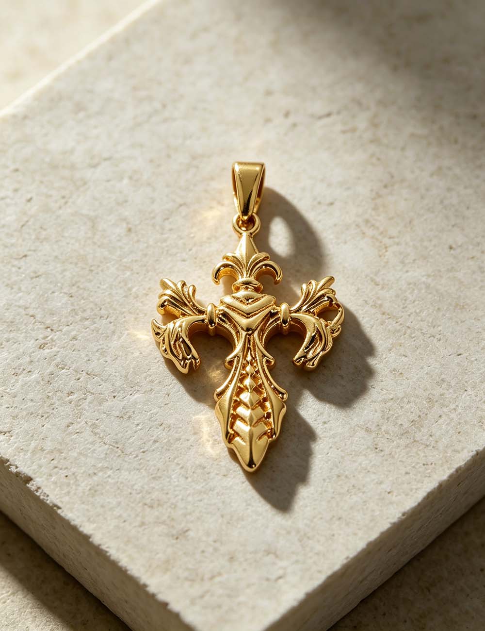 Ladies Hip Hop Punk Spider Gun Cross Charm Pendant