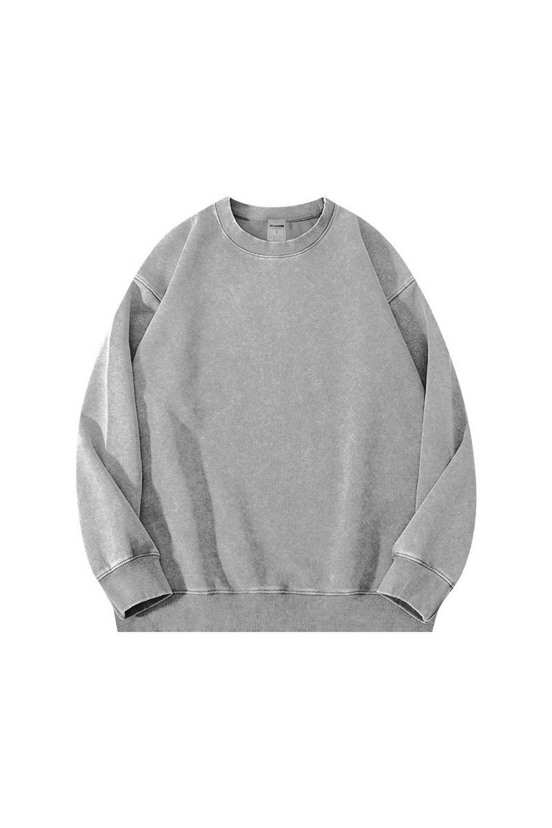 Unisex Fall Clothing Loose Crew Neck Cotton Sweatshirt