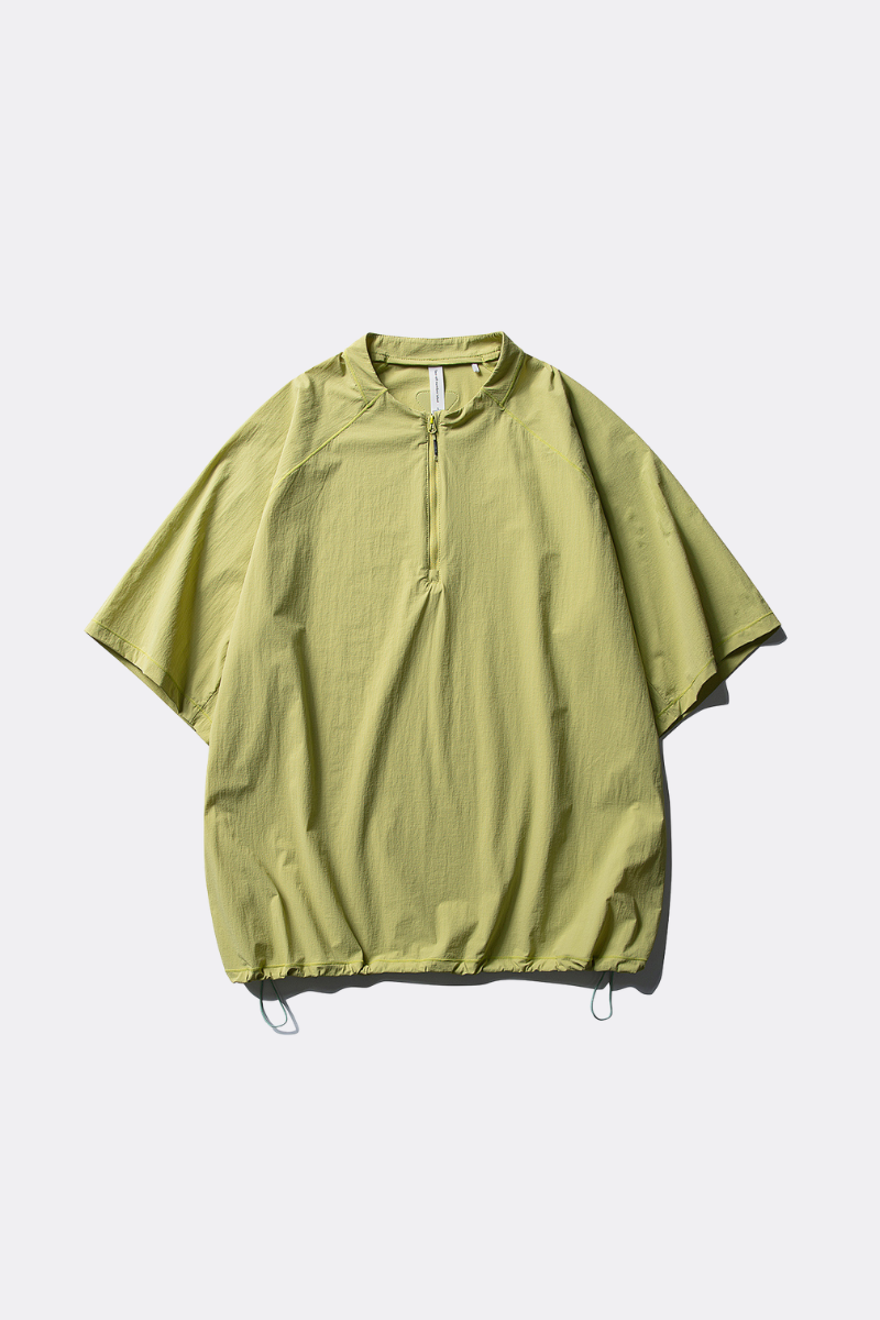 Unisex Half Zip Loose Wicking Cooling Quick Dry Tee
