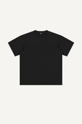 Men's Summer 260g Solid Cotton Loose Cuffed Tee