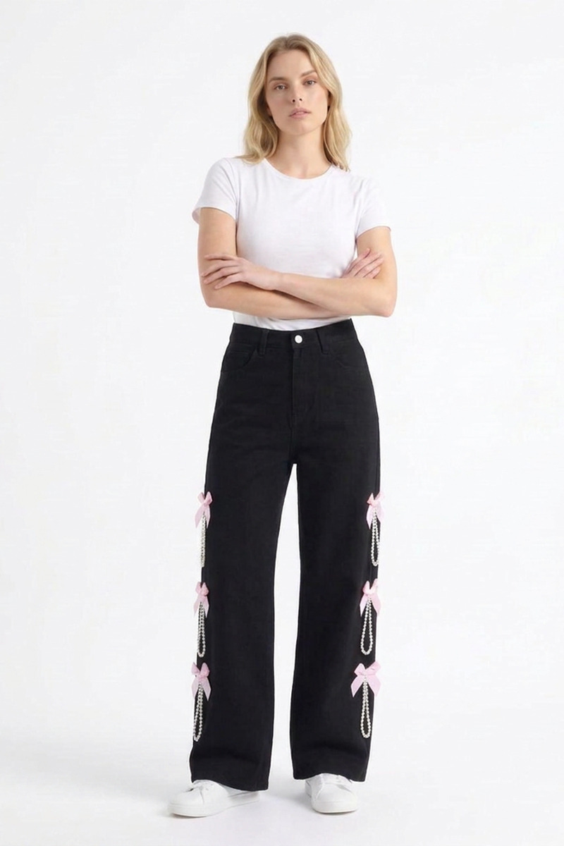 Women's High Waist Wide Leg Jeans