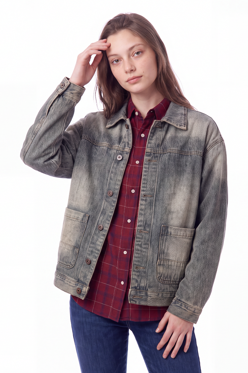 Women's Relaxed Classic Fit Denim Jacket