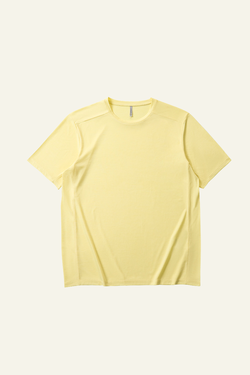 Unisex Round Neck Drape Sleeve Loose Fit T-shirt