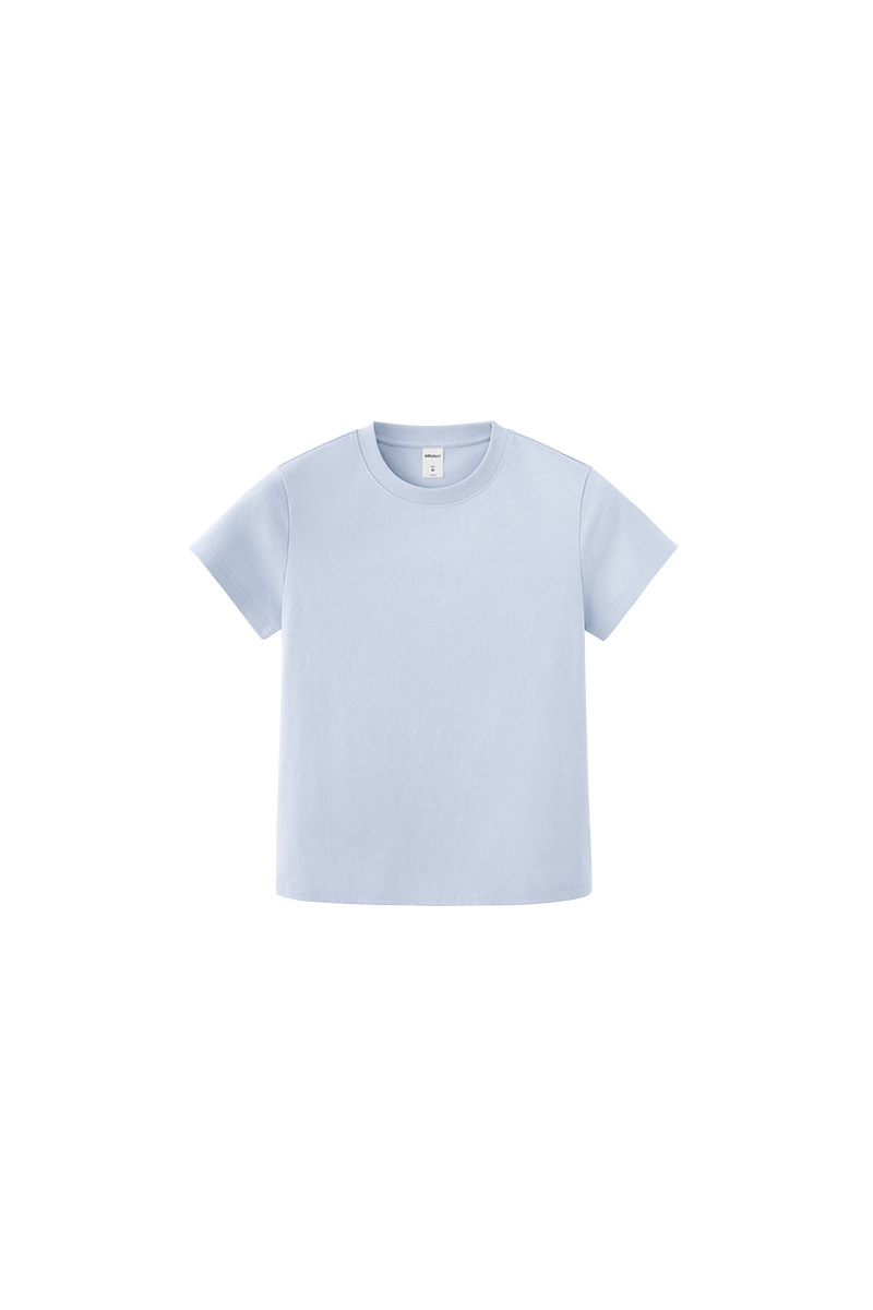Women's Spring Summer 260g Solid Crewneck Oversized Tee