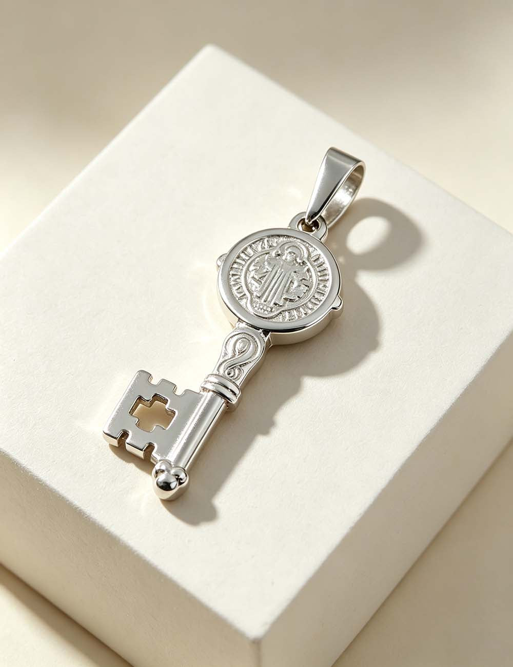 Ladies Heart Key Cross Gold Plated Pendant Charms