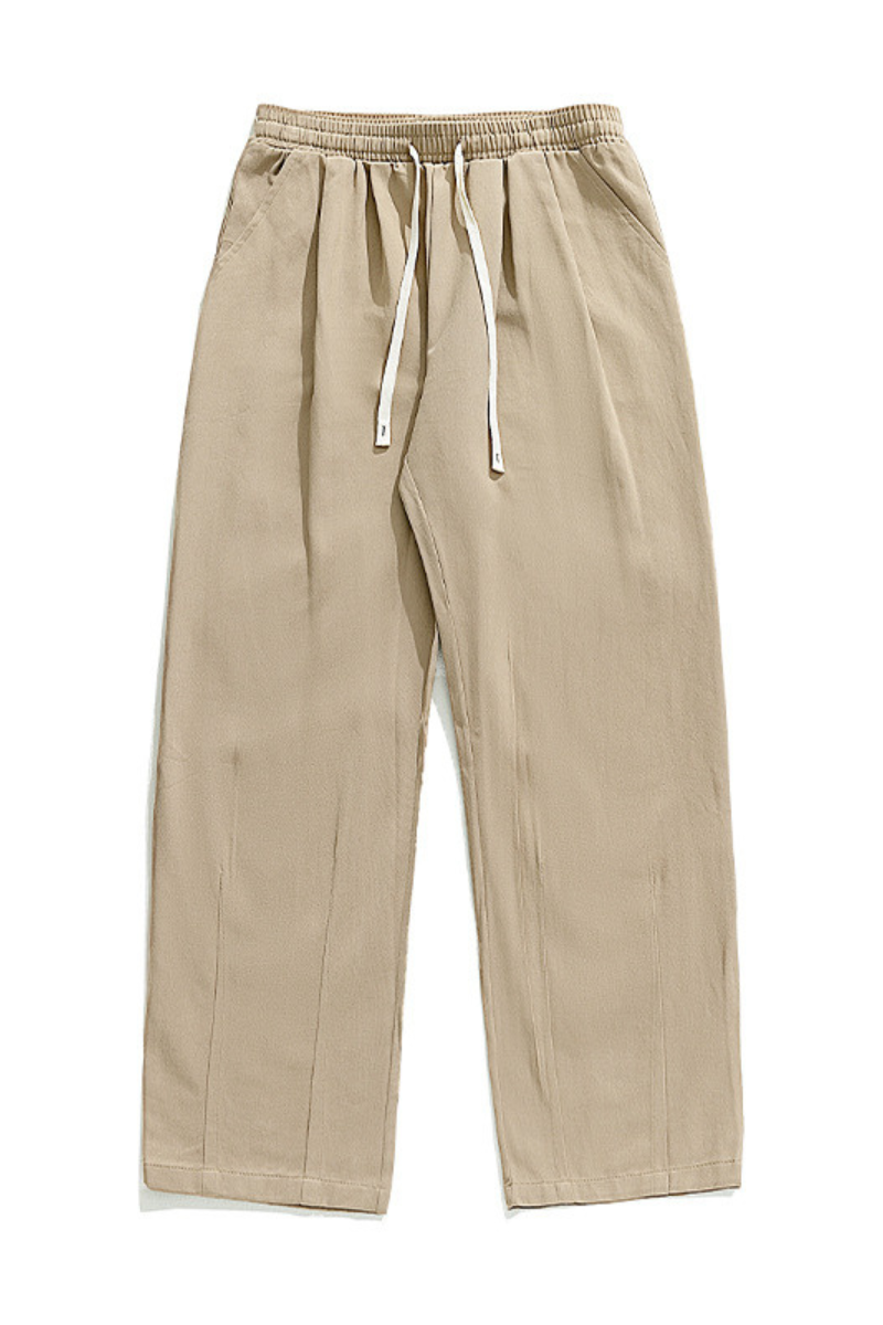 Men's Spring Japan Draped Double Pleated Fleece Pants