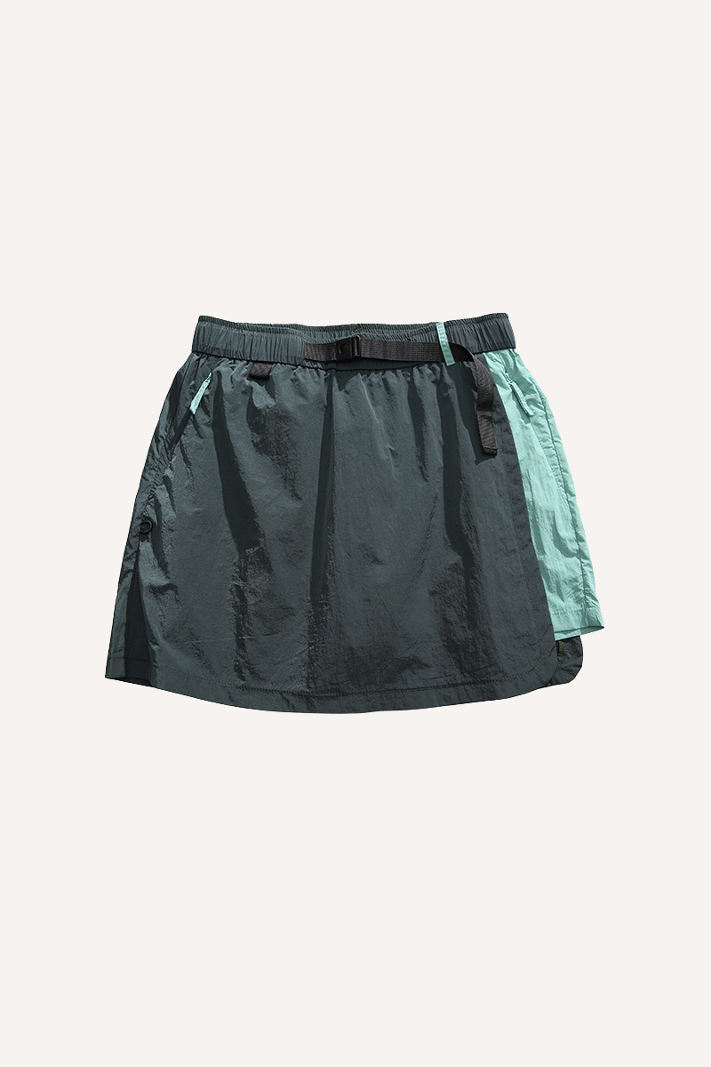 Unisex Quick Dry A-Line Colorblock Cargo Skirt AntiExpo