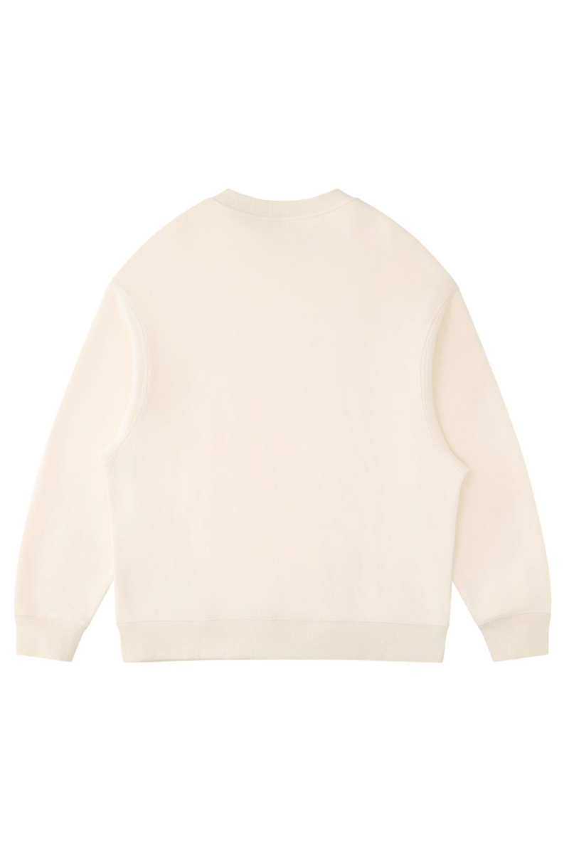 Unisex Fall Clothing Fleece Loose Crew Neck Sweatshirt