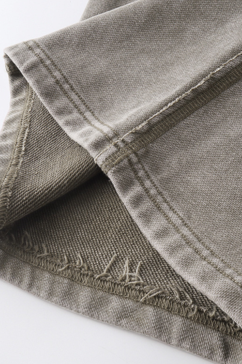 Men's Fall Clothing Cotton - Raw-Edge Patchwork Pants