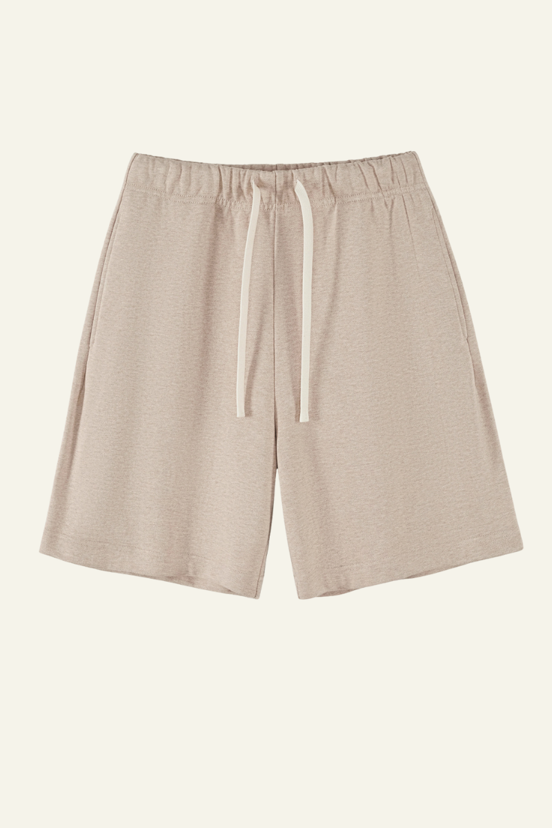 Women's  Cotton Heavyweight Drawstring Straight Leg Short