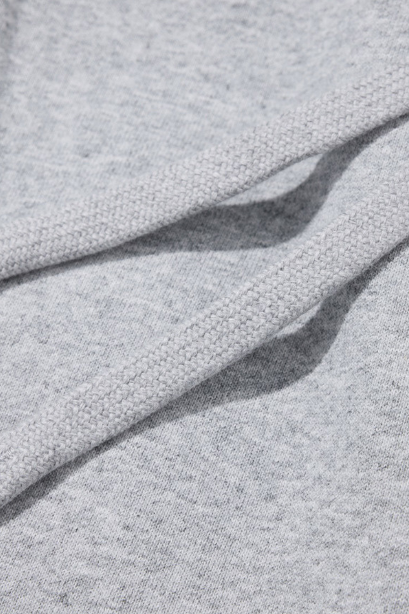 Men's Fall Clothing 450g Knit Raw Edge Straight Pants