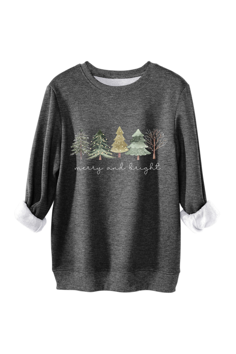 Unisex Fall Clothing Christmas Tree Graphic Sweatshirt