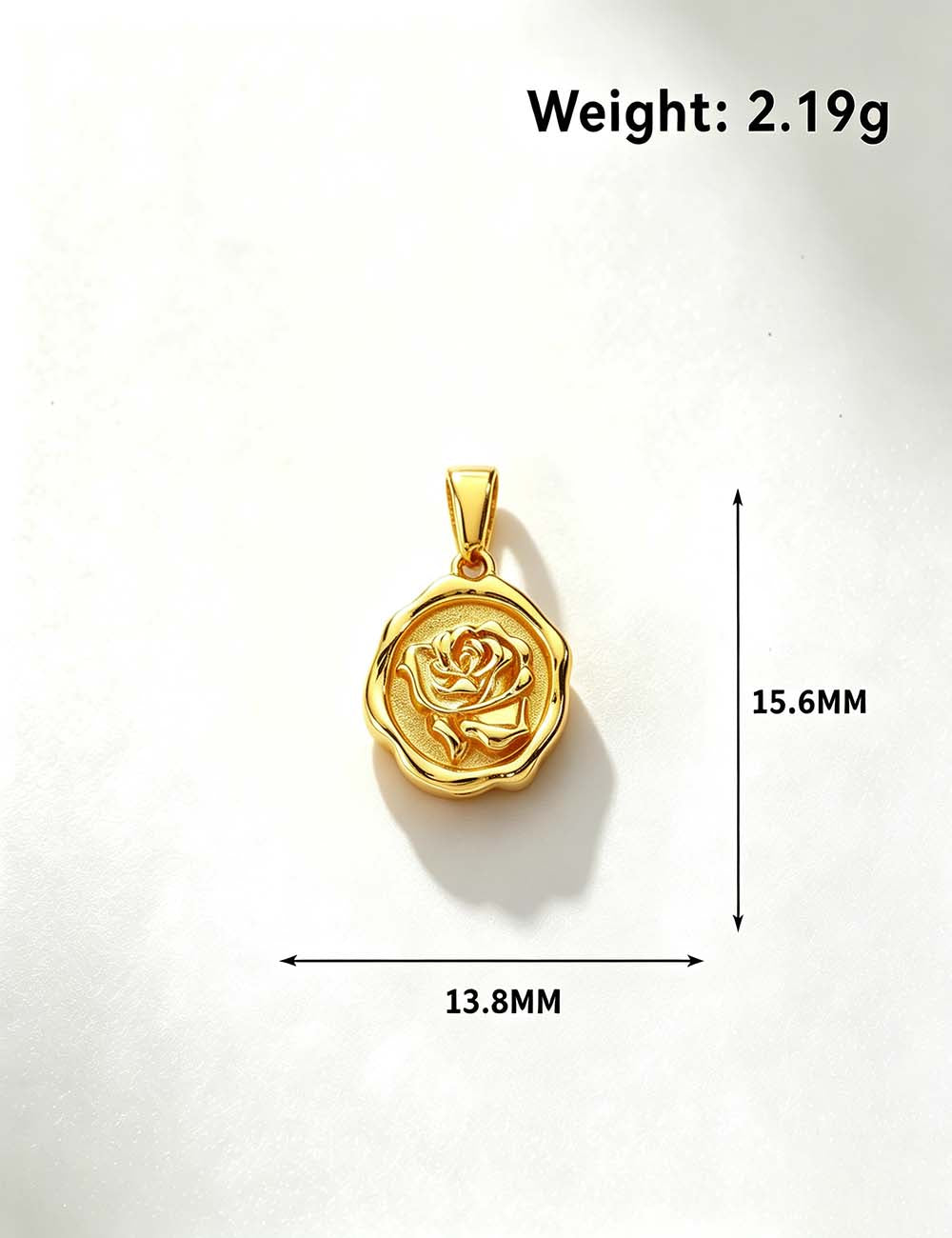 Ladies Vintage Coquette Bow Ribbon Flower Charm Pendant