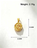 Ladies Vintage Coquette Bow Ribbon Flower Charm Pendant
