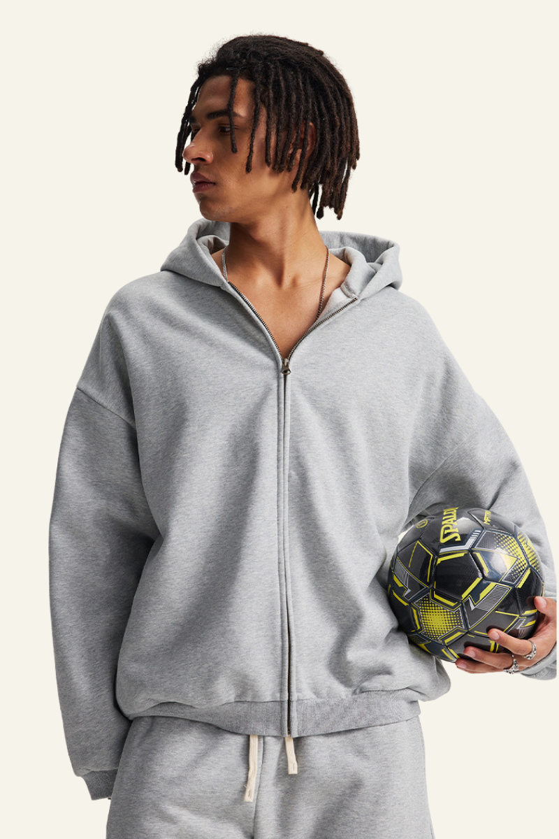 Men's Fall Clothing Streetwear Full Zipper Hoodie Jacket