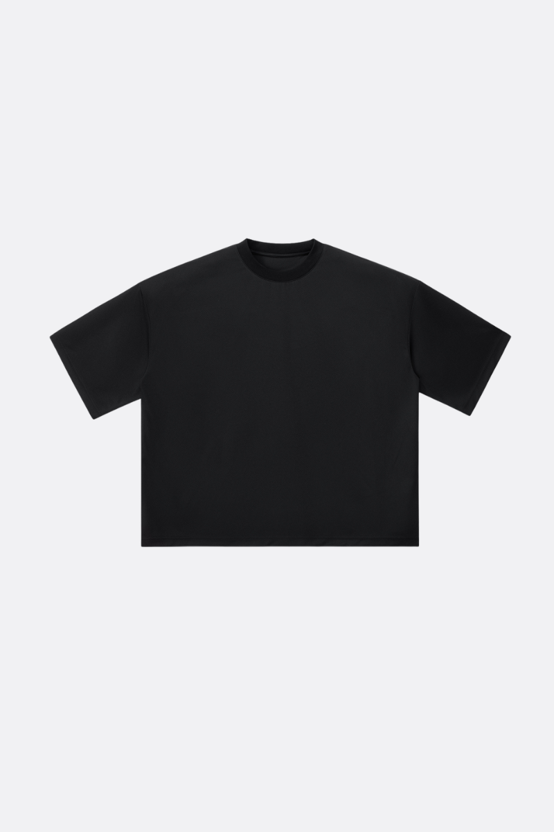 Men's Boxy Street Mesh Retro Patchwork Breathable Tee