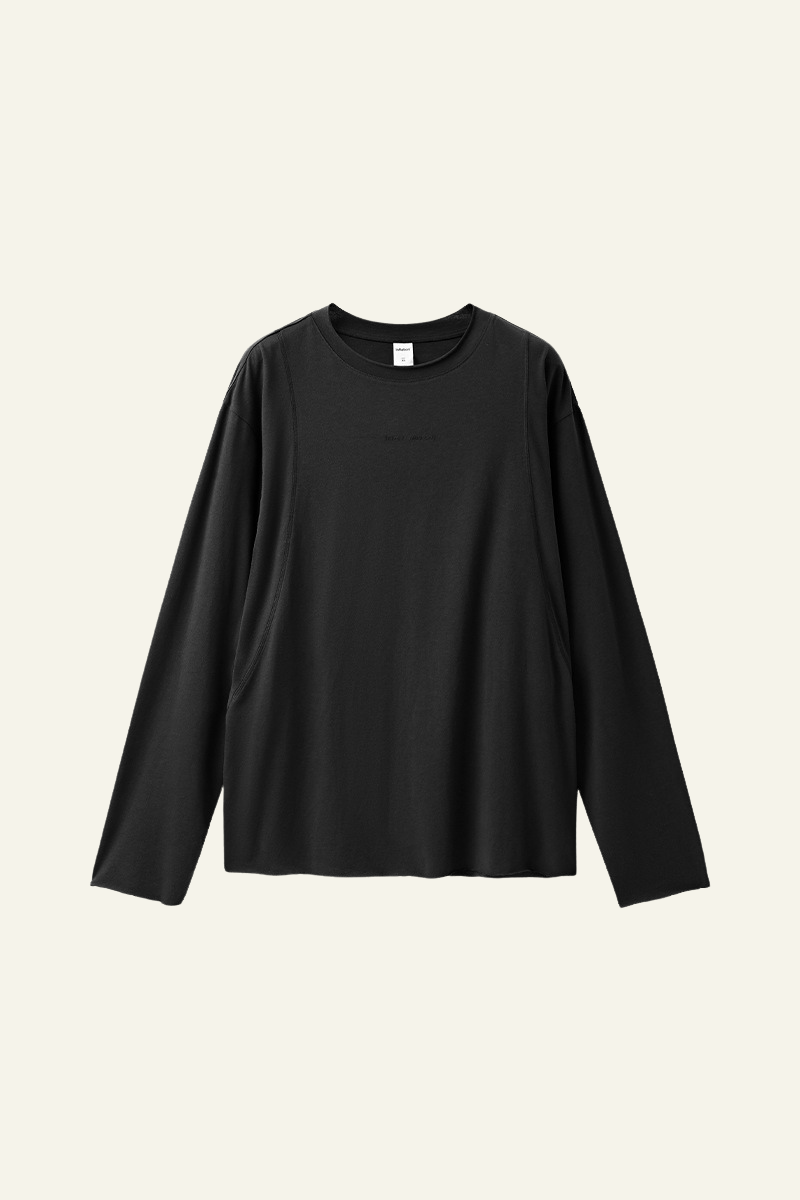 Men's Streetwear Retro Cotton Long-Sleeved T-shirt