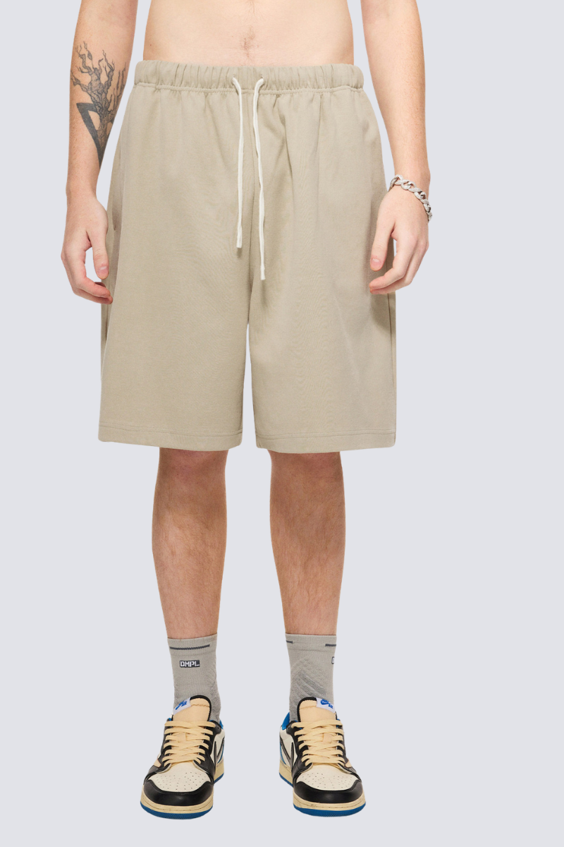 Men's Summer 290g Textured Fleece Loose Elastic Shorts