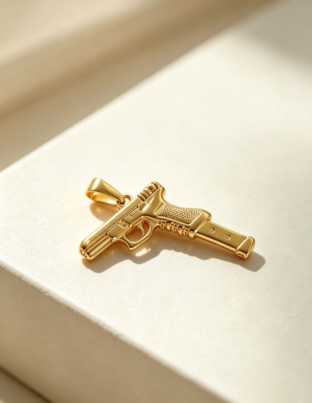 Ladies Hip Hop Punk Spider Gun Cross Charm Pendant