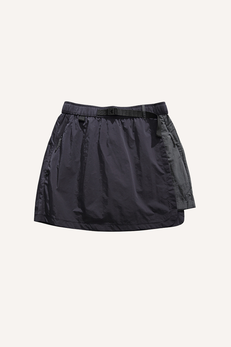 Unisex Quick Dry A-Line Colorblock Cargo Skirt AntiExpo