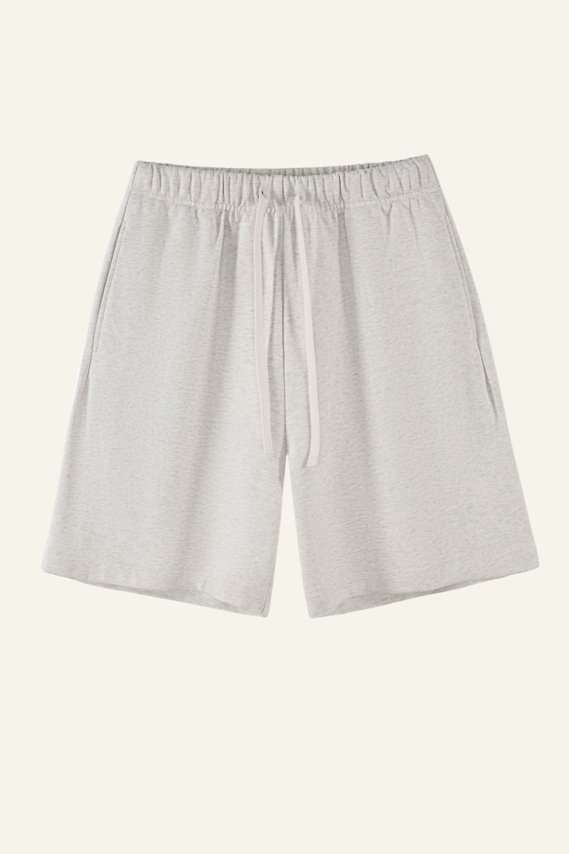 Men's Cotton Heavyweight Drawstring Straight Leg Short