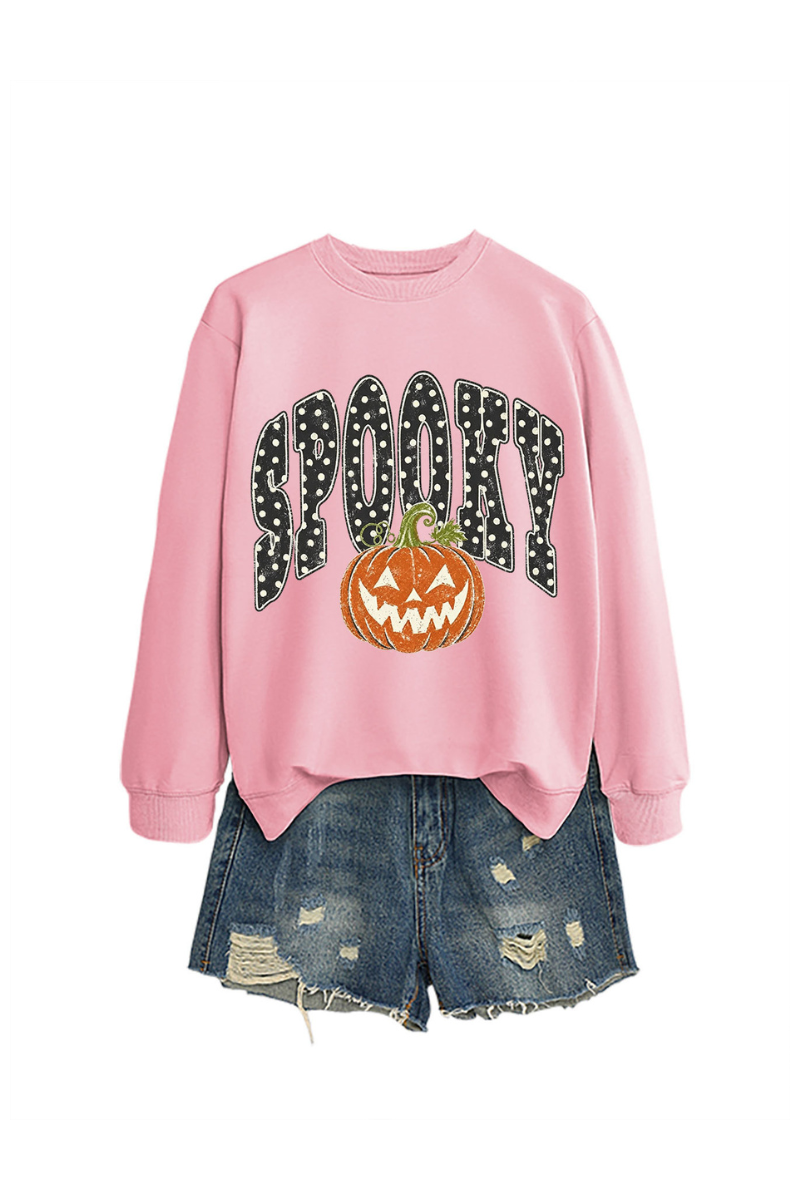 Unisex Fall Clothing Halloween Spooky Pumpkin Sweatshirt