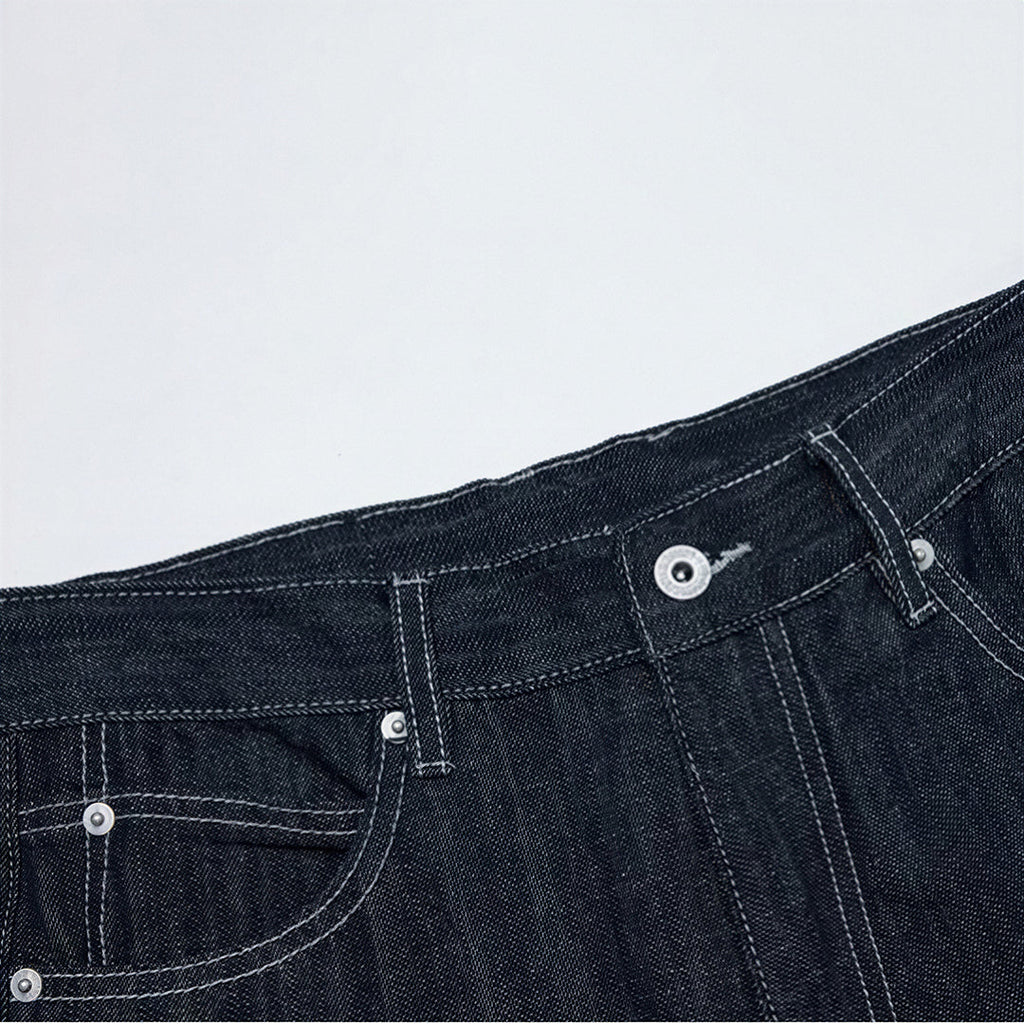 Men's Spring Denim Contrast Stitch Flare Denim Jeans