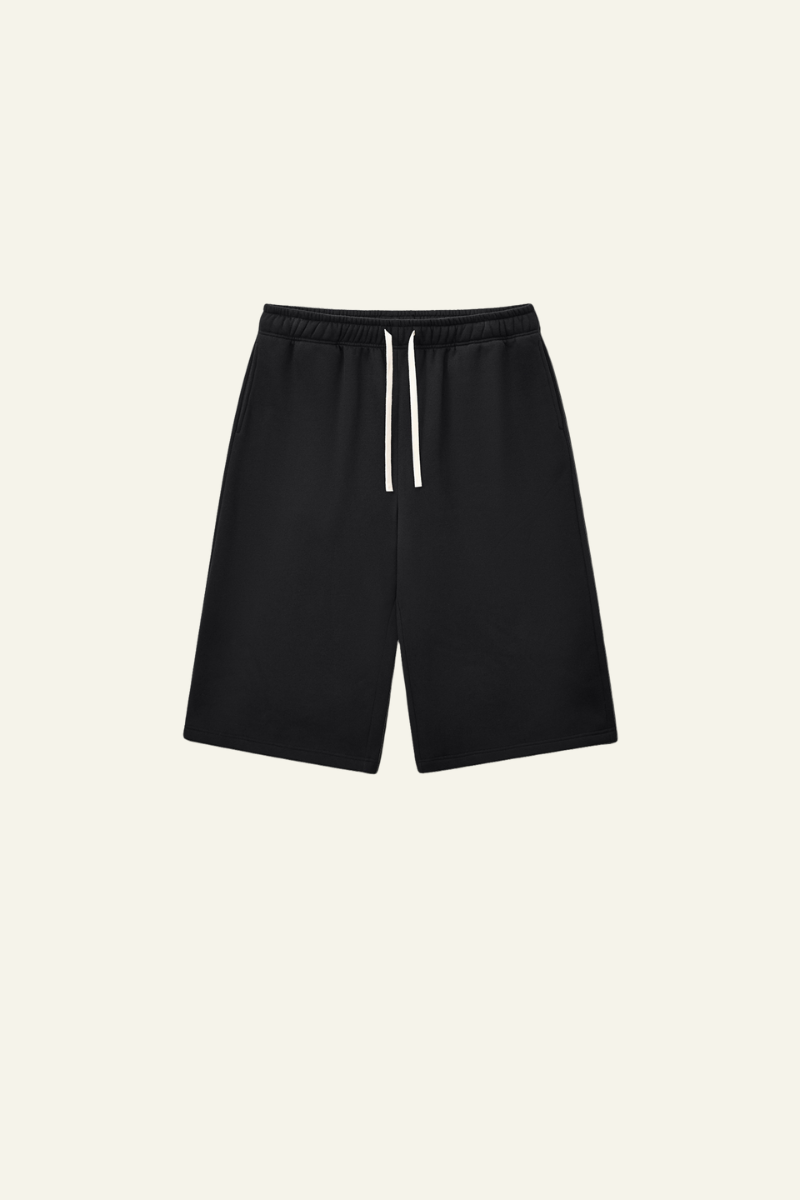 Men's Streetwear Drawstring  Seven-inch Wide Leg Pants.