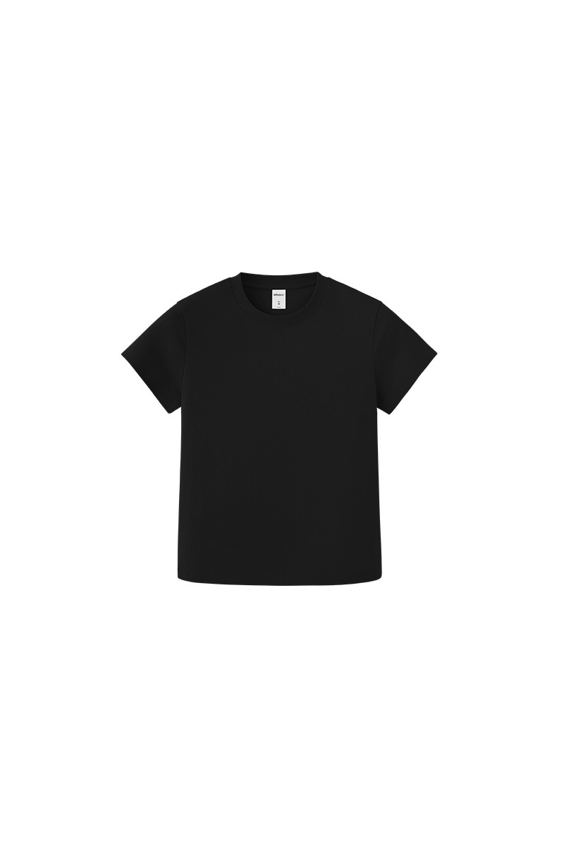 Women's Spring Summer 260g Solid Crewneck Oversized Tee