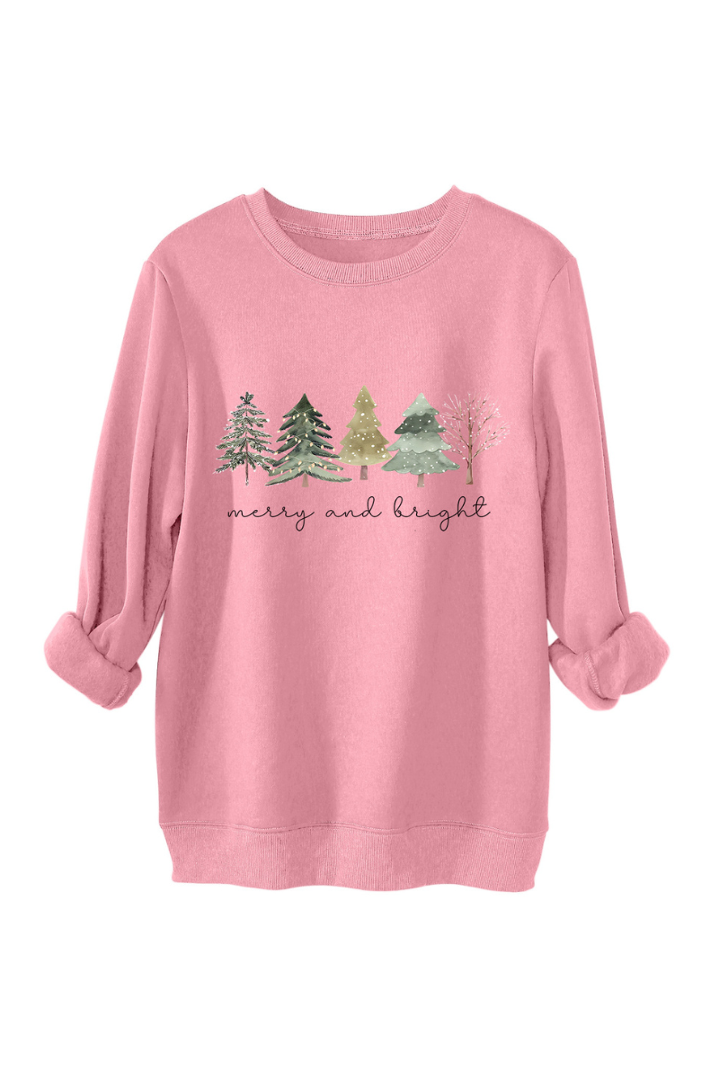 Unisex Fall Clothing Christmas Tree Graphic Sweatshirt