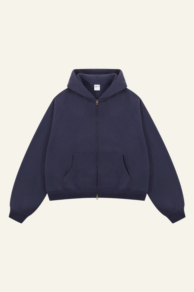 Men's Fall Clothing Streetwear 2-Way Zipper Hoodie Jacket