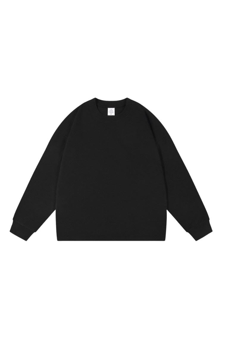 Women's 305g Heavy Cotton Loose Crewneck Long Sleeve Tee
