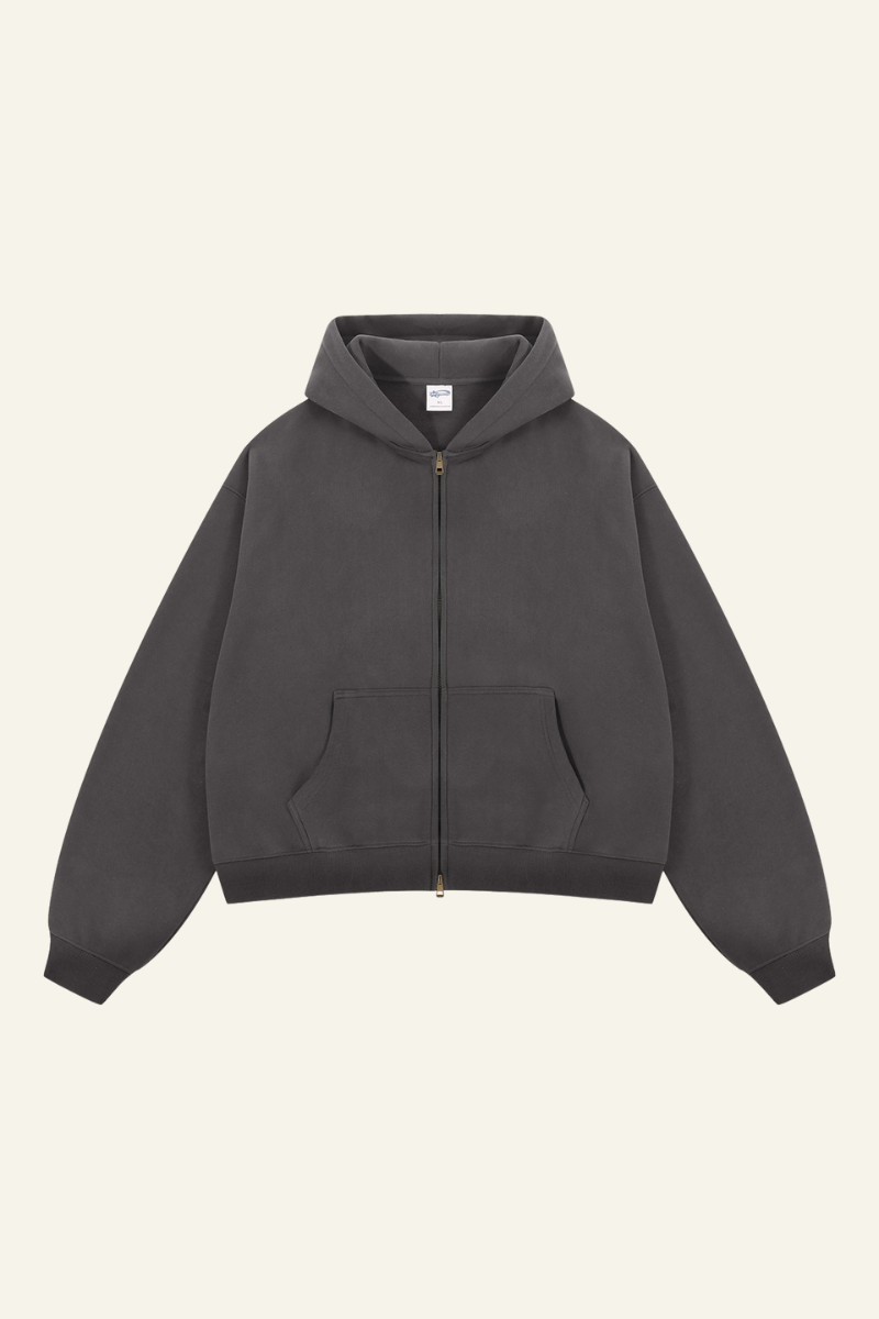 Men's Fall Clothing Streetwear 2-Way Zipper Hoodie Jacket
