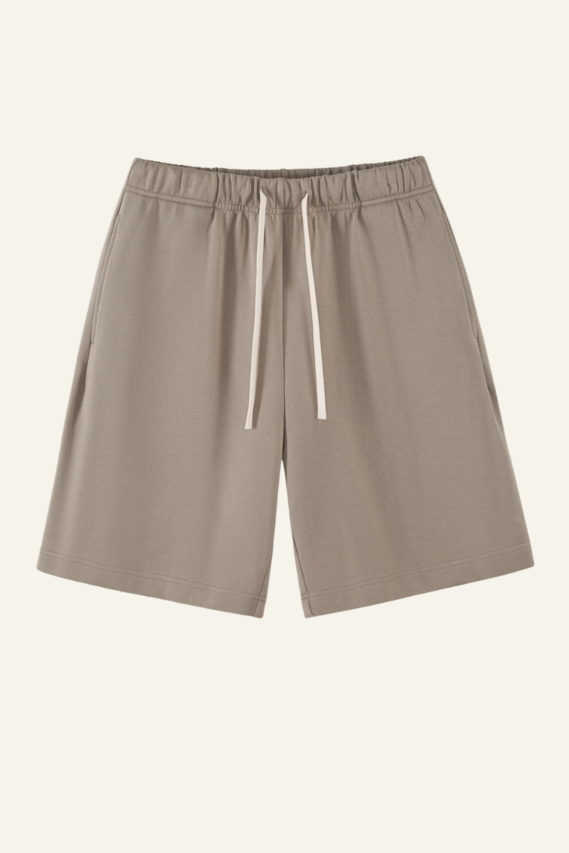 Men's Cotton Heavyweight Drawstring Straight Leg Short