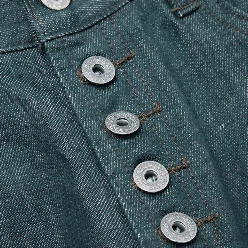 Men's Spring Cotton Button Fly Wide-Leg Flare Denim Jeans