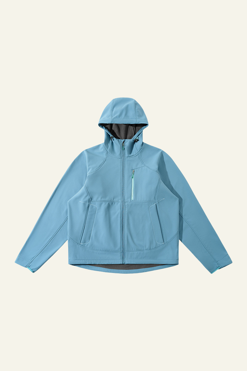 Men's Streetwear Fleece Lined Waterproof Hooded Jacket