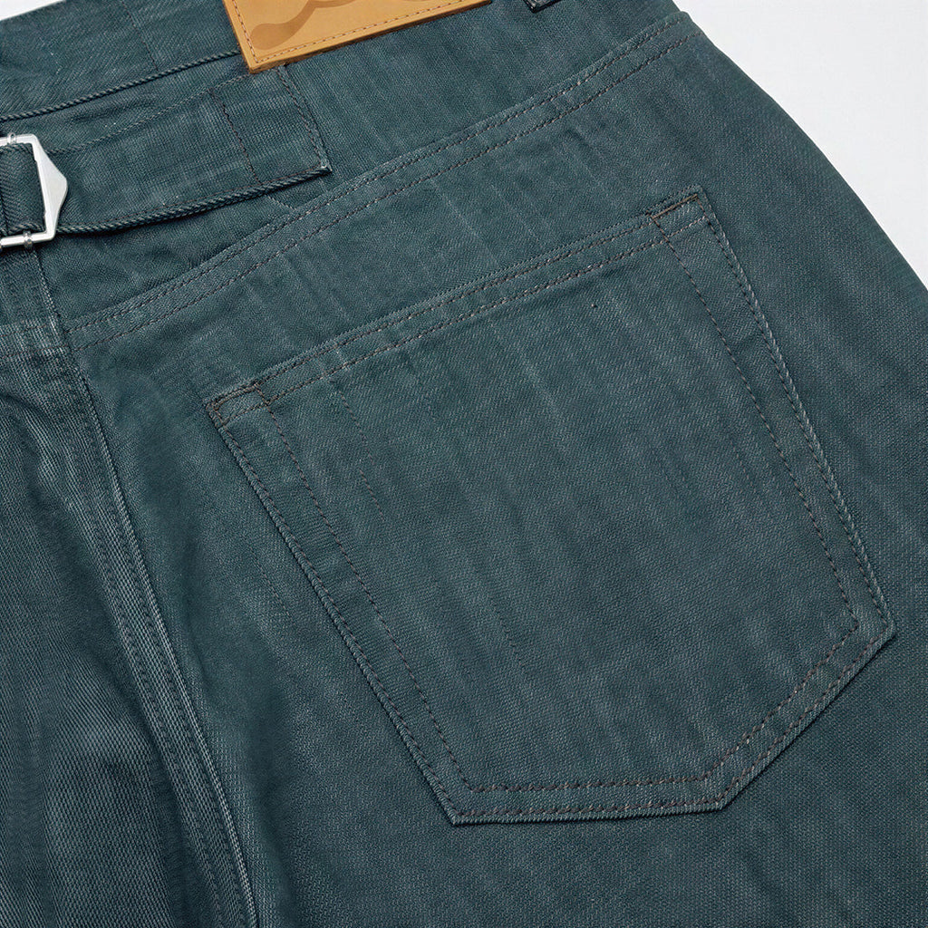 Men's Spring Cotton Button Fly Wide-Leg Flare Denim Jeans